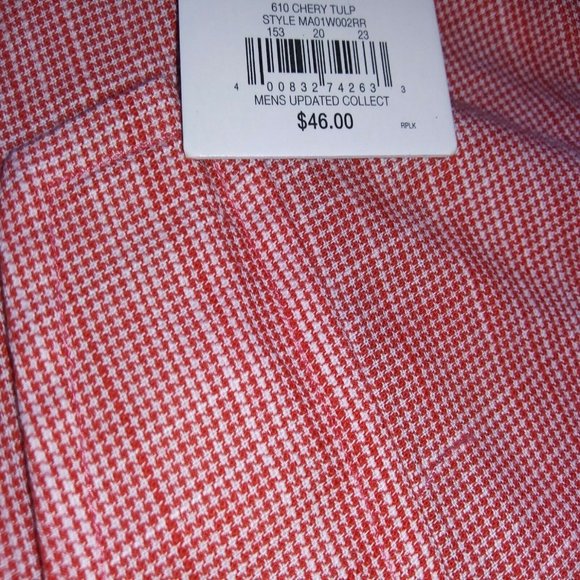Men's Red Apt. 9 Regular-Fit Crosshatch Button-Down Shirt Size XXL Choos… - Picture 4 of 6